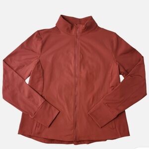 Members Mark Women's Stylish Rust colored zip up Utility Jacket (NWT!!!) Size: L